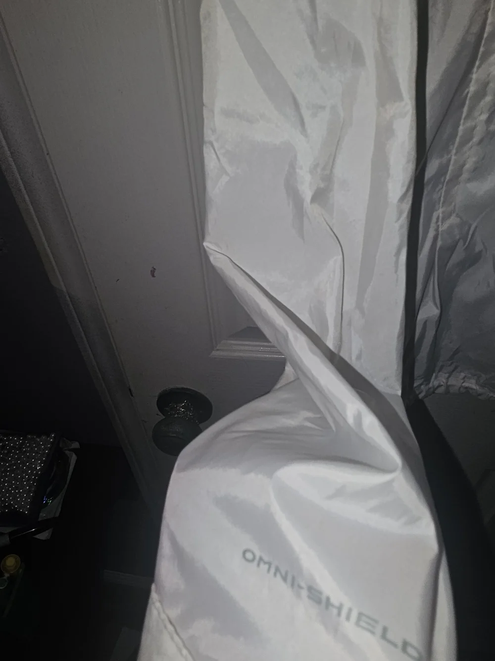 Columbia White Hooded Girls' Rain Jacket